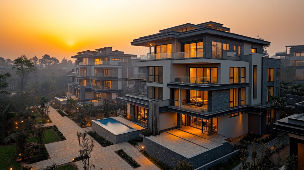 Attached balcony view