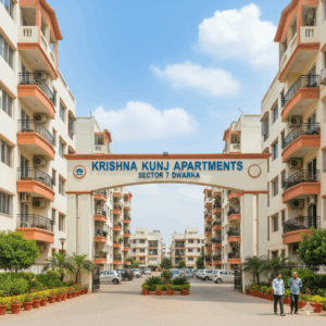 Krishna Kunj Apartment Sector 7 Dwarka 3BHK For Sale – Spacious Flat with Balcony and Good Ventilation