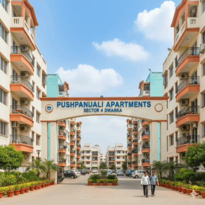 Pushpanjali Apartment Sector 4 Dwarka, 3BHK For Sale