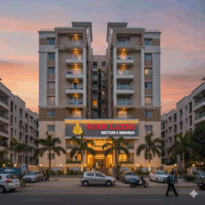 Subh Laxmi Apartment Sector 6 Dwarka 4BHK flat exterior view